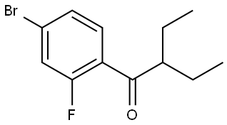 1-(4-Bromo-2-fluorophenyl)-2-ethyl-1-butanone 结构式