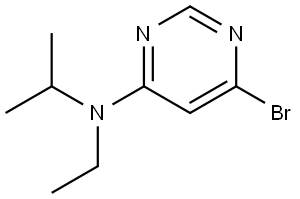 6-Bromo-N-ethyl-N-(1-methylethyl)-4-pyrimidinamine 结构式