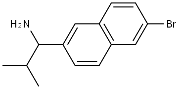 1-(6-BROMONAPHTHALEN-2-YL)-2-METHYLPROPAN-1-AMINE 结构式