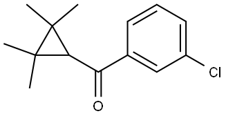 (3-Chlorophenyl)(2,2,3,3-tetramethylcyclopropyl)methanone 结构式