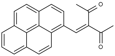 3-(pyren-1-ylmethylene)pentane-2,4-dione 结构式