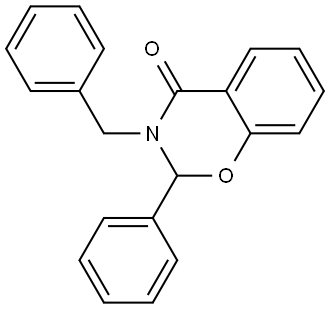 3-benzyl-2-phenyl-2,3-dihydro-4H-benzo[e][1,3]oxazin-4-one 结构式