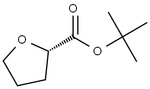 (S)-叔丁基 四氢呋喃-2-甲酸酯 结构式