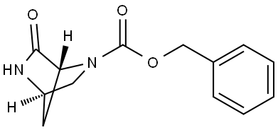 benzyl (1R,4R)-6-oxo-2,5-diazabicyclo[2.2.1]heptane-2-carboxylate 结构式