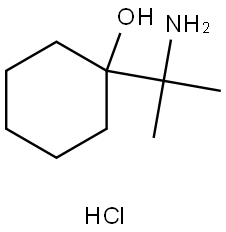 1-(2-aminopropan-2-yl)cyclohexan-1-ol hydrochloride 结构式