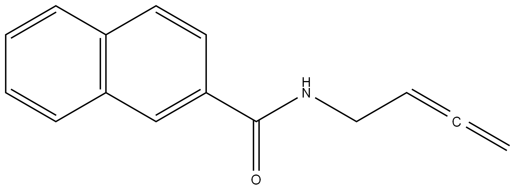 2-Naphthalenecarboxamide, N-2,3-butadien-1-yl- 结构式