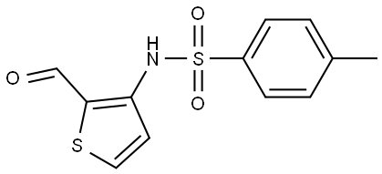 N-(2-Formylthiophen-3-yl)-4-methylbenzenesulfonamide 结构式