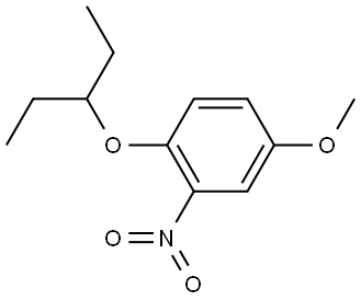 4-methoxy-2-nitro-1-(pentan-3-yloxy)benzene 结构式