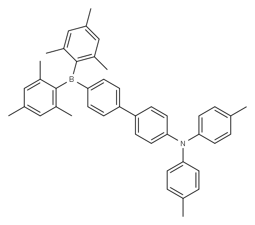 4'-(dimesitylboraneyl)-N,N-di-p-tolyl-[1,1'-biphenyl]-4-amine 结构式