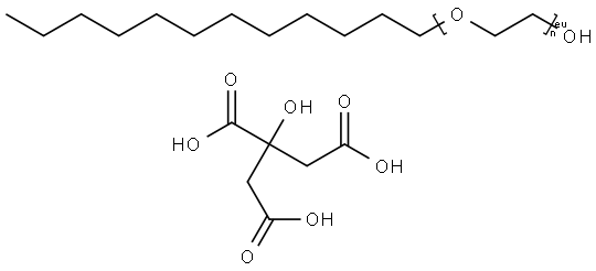 月桂醇聚醚-6 柠檬酸酯 结构式