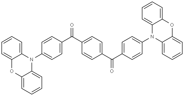 1,4-Phenylenebis((4-(10H-phenoxazin-10-yl)phenyl)methanone) 结构式