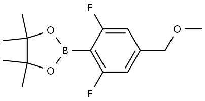 2-(2,6-difluoro-4-(methoxymethyl)phenyl)-4,4,5,5-tetramethyl-1,3,2-dioxaborolane 结构式