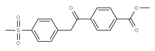 methyl 4-[2-(4-methylsulfonylphenyl)acetyl]benzoate 结构式