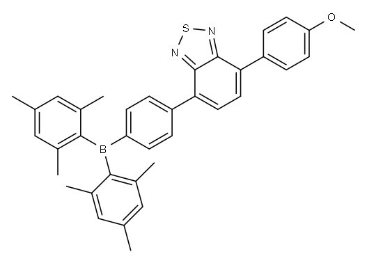4-(4-(dimesitylboraneyl)phenyl)-7-(4-methoxyphenyl)benzo[c][1,2,5]thiadiazole 结构式