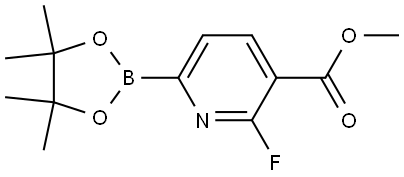 6-氟-5-(甲氧基羰基)吡啶-2-硼酸频哪醇酯 结构式