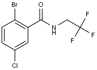 2-Bromo-5-chloro-N-(2,2,2-trifluoroethyl)benzamide 结构式