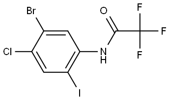 N-(5-bromo-4-chloro-2-iodophenyl)-2,2,2-trifluoroacetamide 结构式