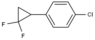 1-chloro-4-(2,2-difluorocyclopropyl)benzene 结构式