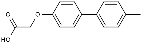 2-[(4'-Methyl[1,1'-biphenyl]-4-yl)oxy]acetic acid 结构式