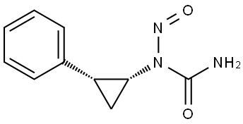 1-亚硝基-1-((1R,2R)-2-苯基环丙基)脲 结构式