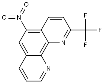 5-nitro-2-(trifluoromethyl)-1,10-phenanthroline 结构式