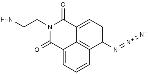 2-(2-aminoethyl)-6-azido-1H-benzo[de]isoquinoline-1,3(2H)-dione 结构式