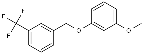 1-methoxy-3-((3-(trifluoromethyl)benzyl)oxy)benzene 结构式