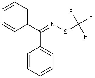 N-(Diphenylmethylene)-1,1,1-trifluoromethanesulfenamide 结构式