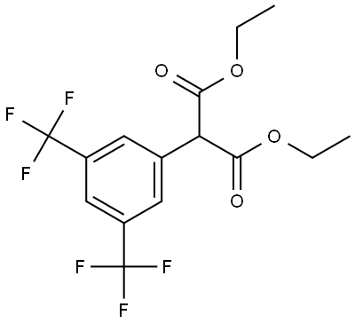 diethyl 2-(3,5-bis(trifluoromethyl)phenyl)malonate 结构式