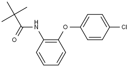 Propanamide, N-[2-(4-chlorophenoxy)phenyl]-2,2-dimethyl- 结构式