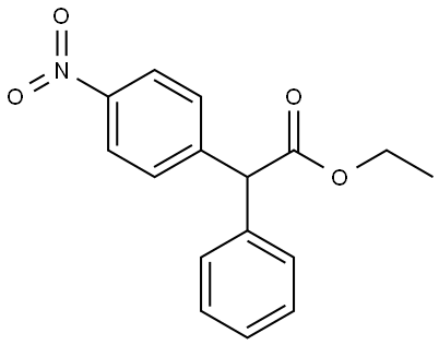 ethyl 2-(4-nitrophenyl)-2-phenylacetate 结构式