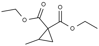 1,1-Cyclopropanedicarboxylic acid, 2-methyl-, 1,1-diethyl ester 结构式