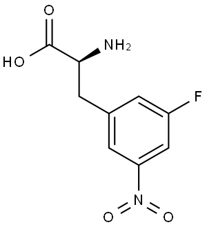 METHYL (2S)-2-AMINO-3-(3-FLUORO-5-NITROPHENYL)PROPANOATE 结构式