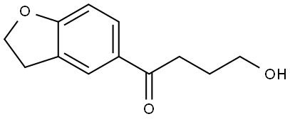 1-(2,3-Dihydro-5-benzofuranyl)-4-hydroxy-1-butanone 结构式