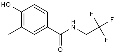 4-Hydroxy-3-methyl-N-(2,2,2-trifluoroethyl)benzamide 结构式