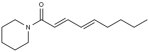 (2E,4E)-1-(piperidin-1-yl)nona-2,4-dien-1-one 结构式