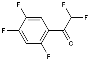 2,2-difluoro-1-(2,4,5-trifluorophenyl)ethanone 结构式