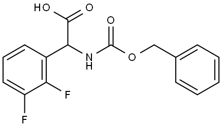 2-(((benzyloxy)carbonyl)amino)-2-(2,3-difluorophenyl)acetic acid 结构式