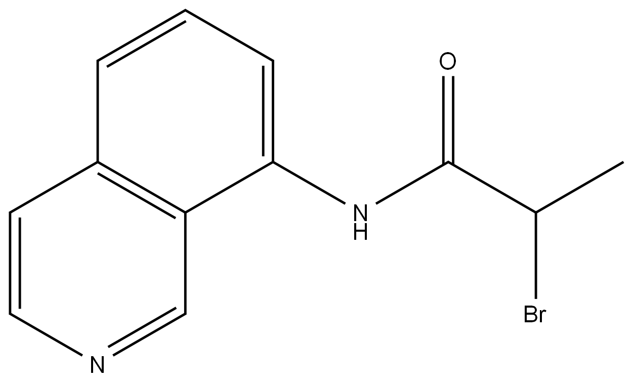 2-Bromo-N-8-isoquinolinylpropanamide 结构式