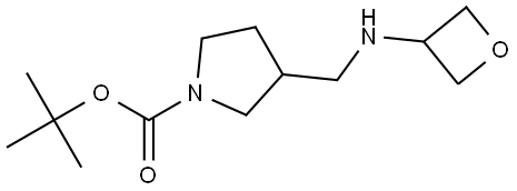 tert-butyl 3-((oxetan-3-ylamino)methyl)pyrrolidine-1-carboxylate 结构式