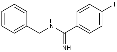 N-Benzyl-4-iodobenzenecarboximidamide 结构式