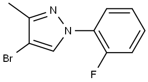 4-bromo-1-(2-fluorophenyl)-3-methyl-1H-pyrazole 结构式