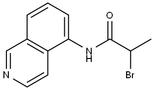 2-Bromo-N-5-isoquinolinylpropanamide 结构式