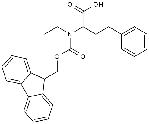 N-Fmoc-N-ethyl-DL-homophenylalanine 结构式