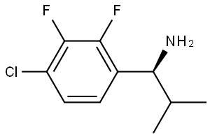 (1S)-1-(4-CHLORO-2,3-DIFLUOROPHENYL)-2-METHYLPROPAN-1-AMINE 结构式