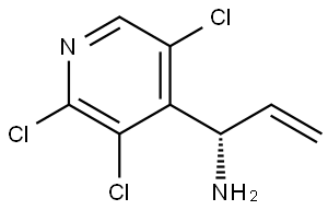 (1S)-1-(2,3,5-TRICHLOROPYRIDIN-4-YL)PROP-2-EN-1-AMINE 结构式