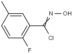 2-氟-N-羟基-5-甲基亚氨代苯甲酰氯 结构式