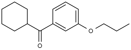 Cyclohexyl(3-propoxyphenyl)methanone 结构式