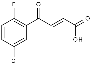 (2E)-4-(5-Chloro-2-fluorophenyl)-4-oxo-2-butenoic acid 结构式