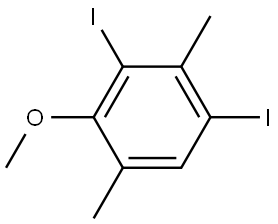 1,3-Diiodo-4-methoxy-2,5-dimethylbenzene 结构式